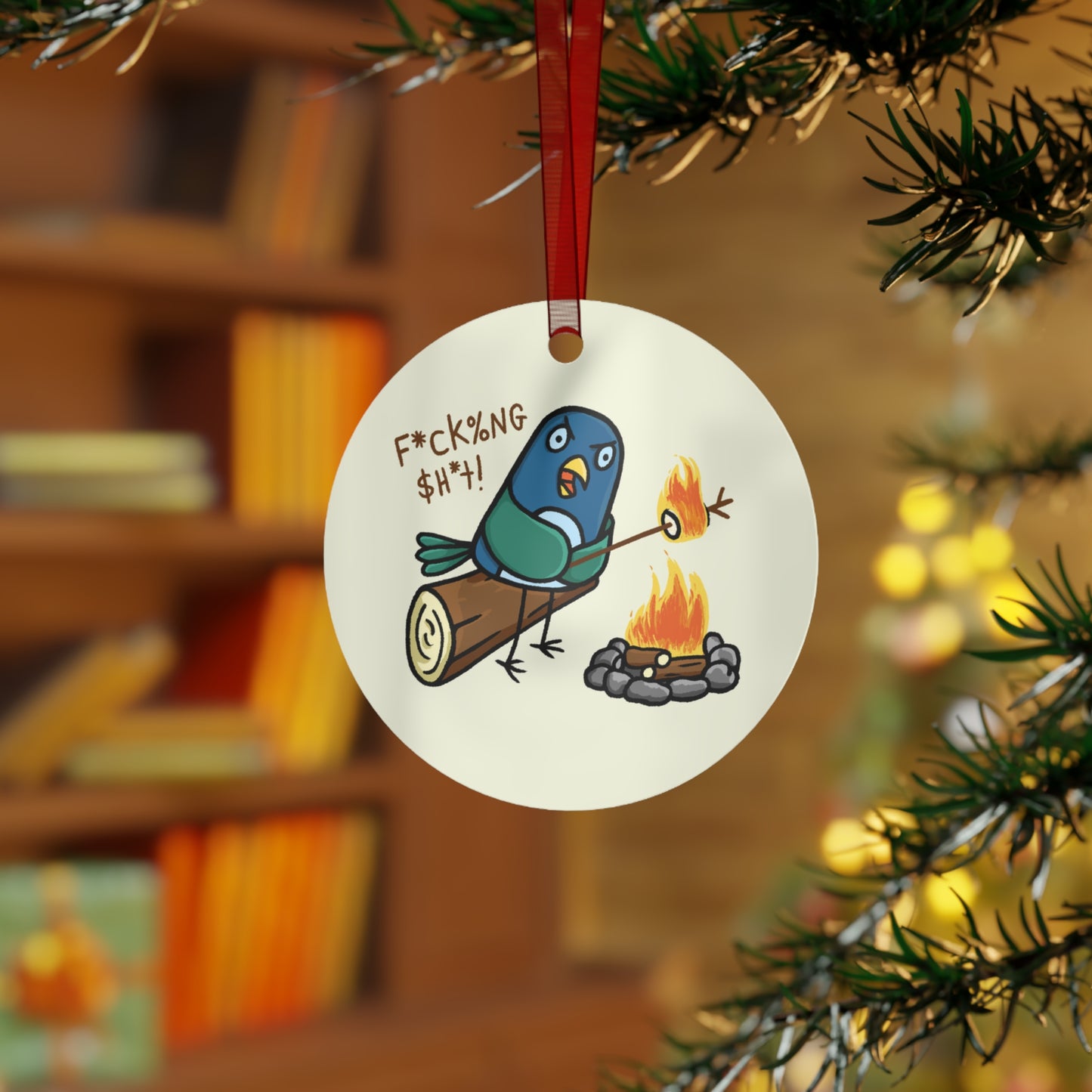 Fucking Shit Metal Ornament