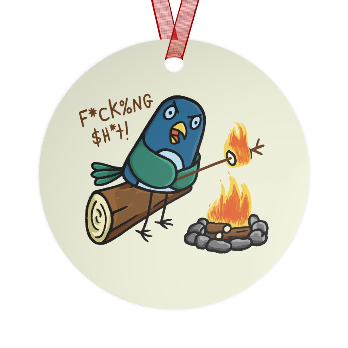 Fucking Shit Metal Ornament