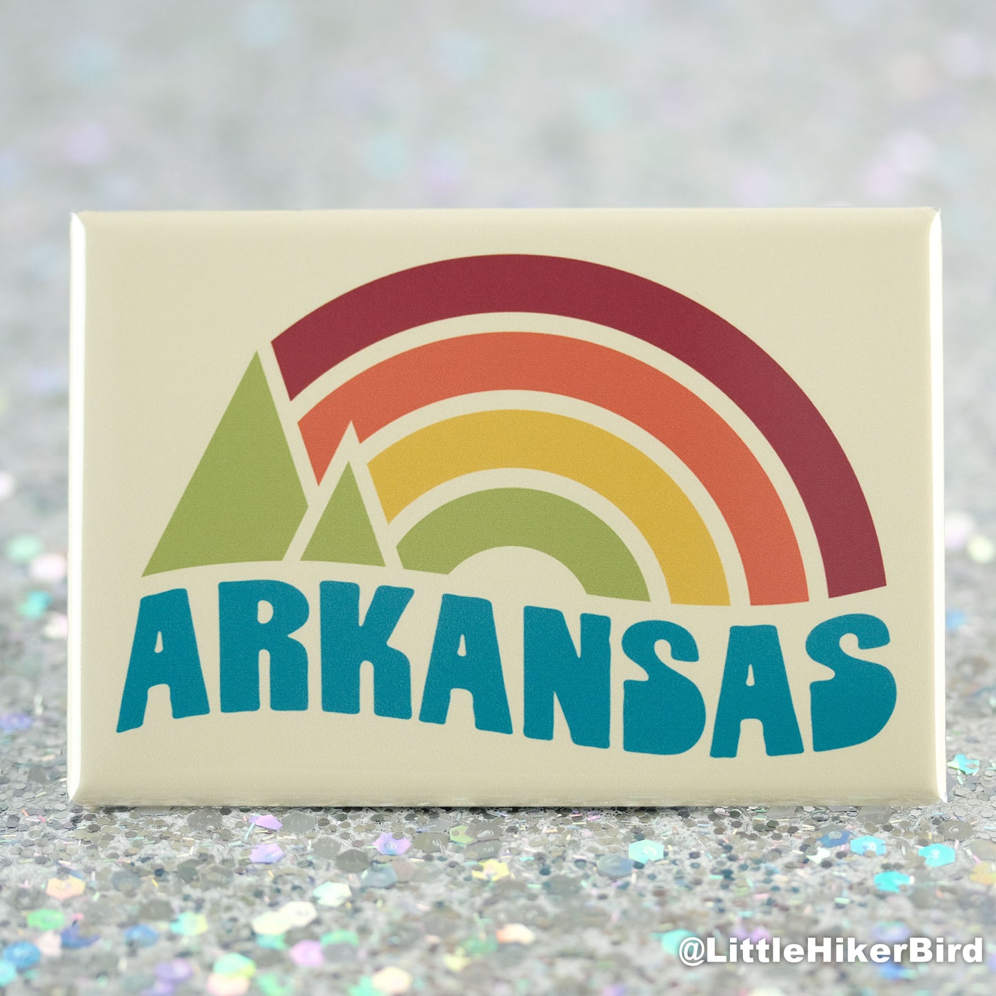 Arkansas Fridge Magnet - Vintage Sunset