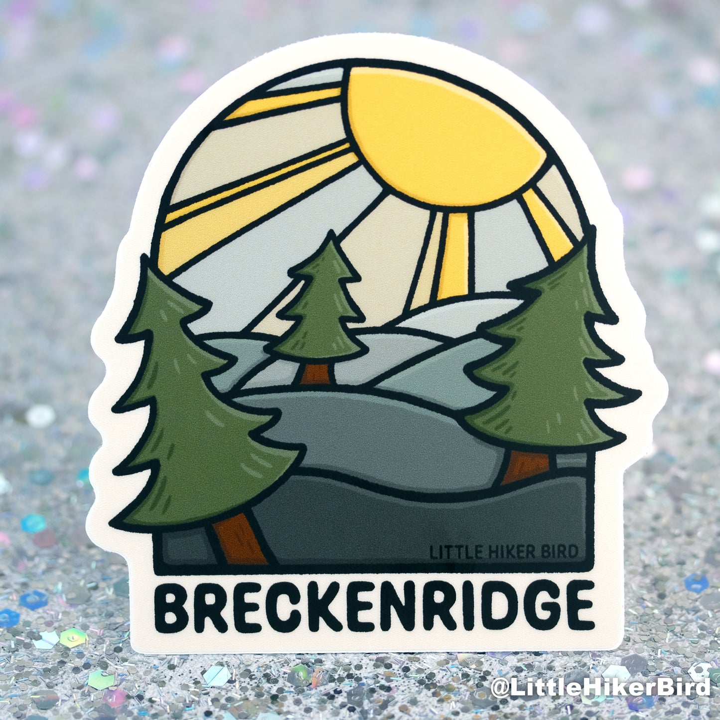 Breckenridge - Trees - Vinyl Sticker