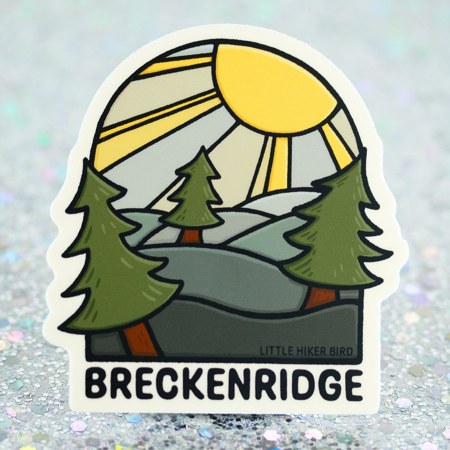 Breckenridge - Trees - Vinyl Sticker