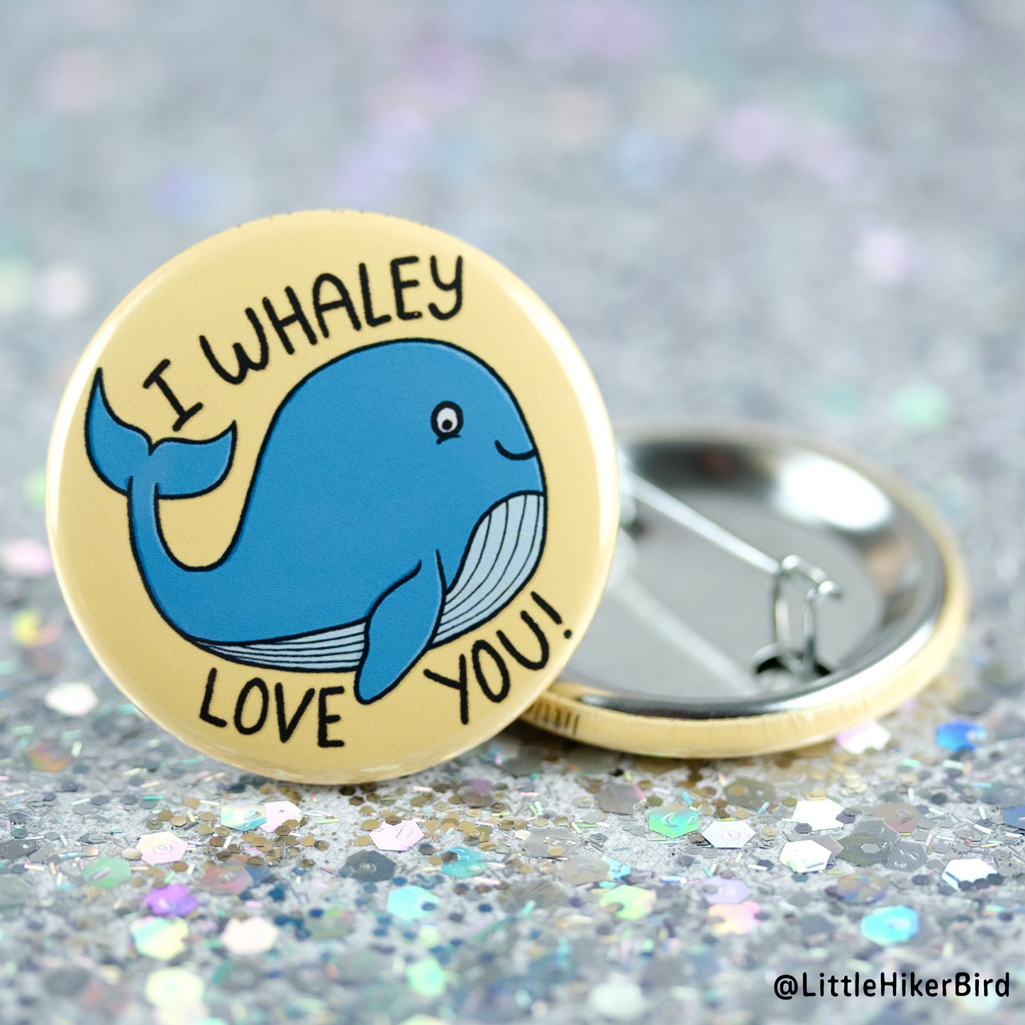 I Whaley Love you Button Pin
