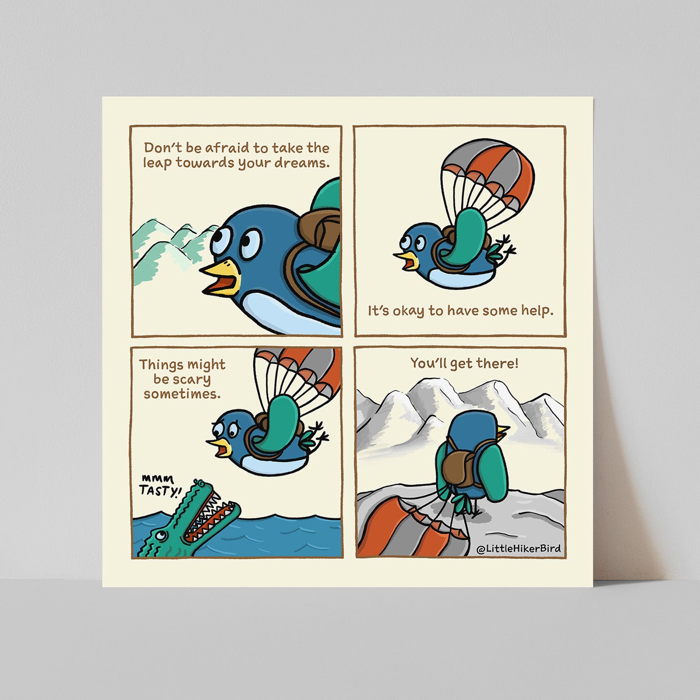 Take The Leap Comic Print