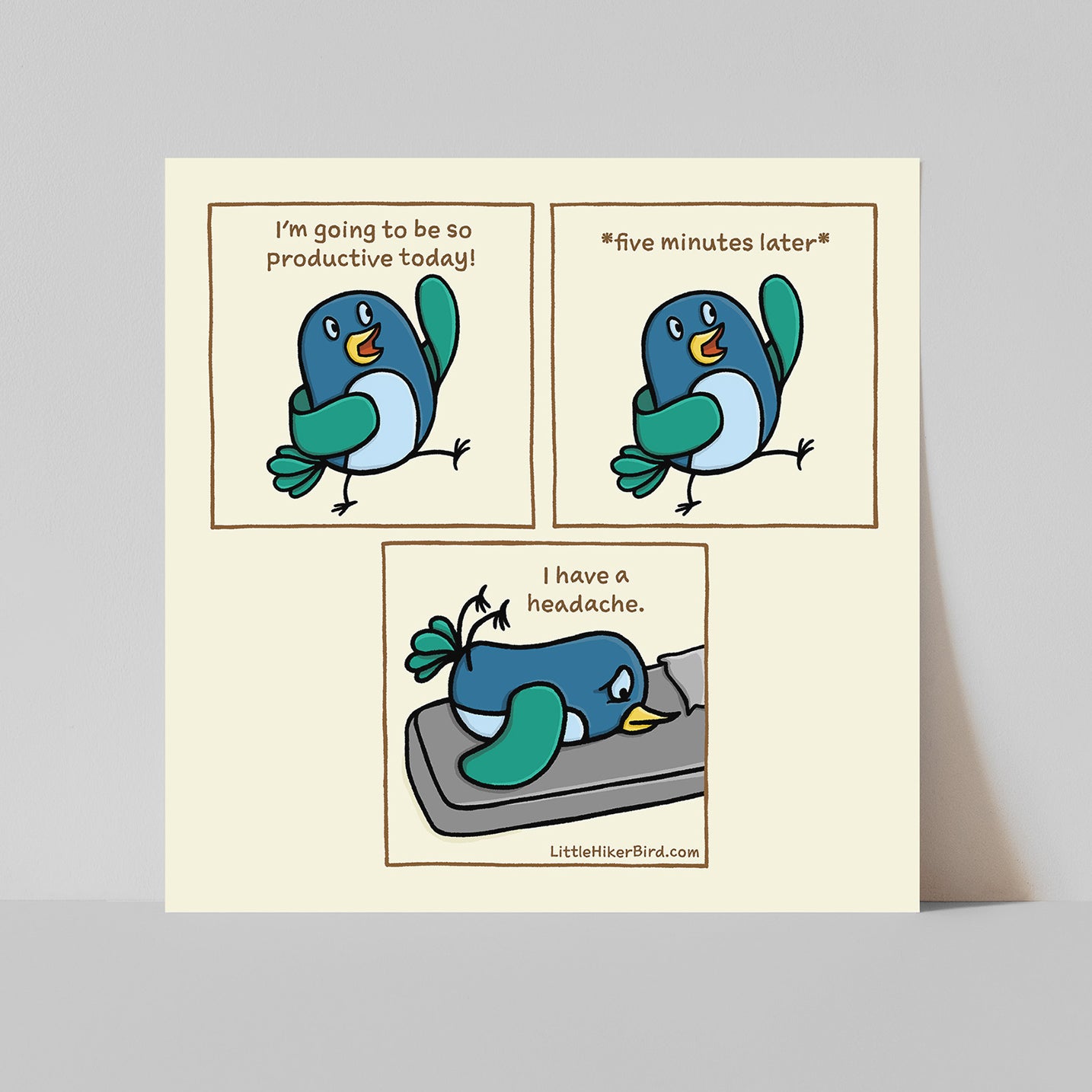 Headache Comic Print