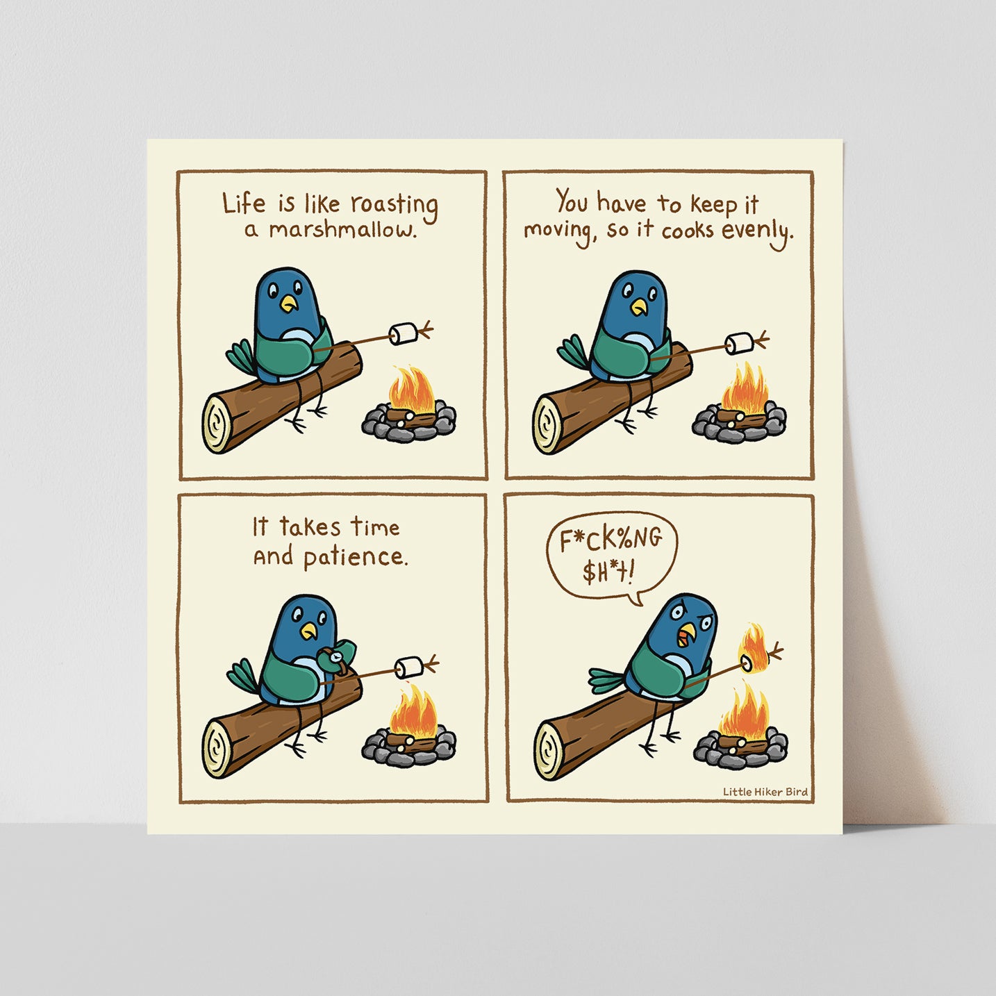 Marshmallow Roasting Print