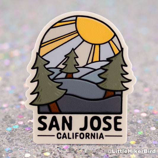 San Jose California Vinyl Sticker