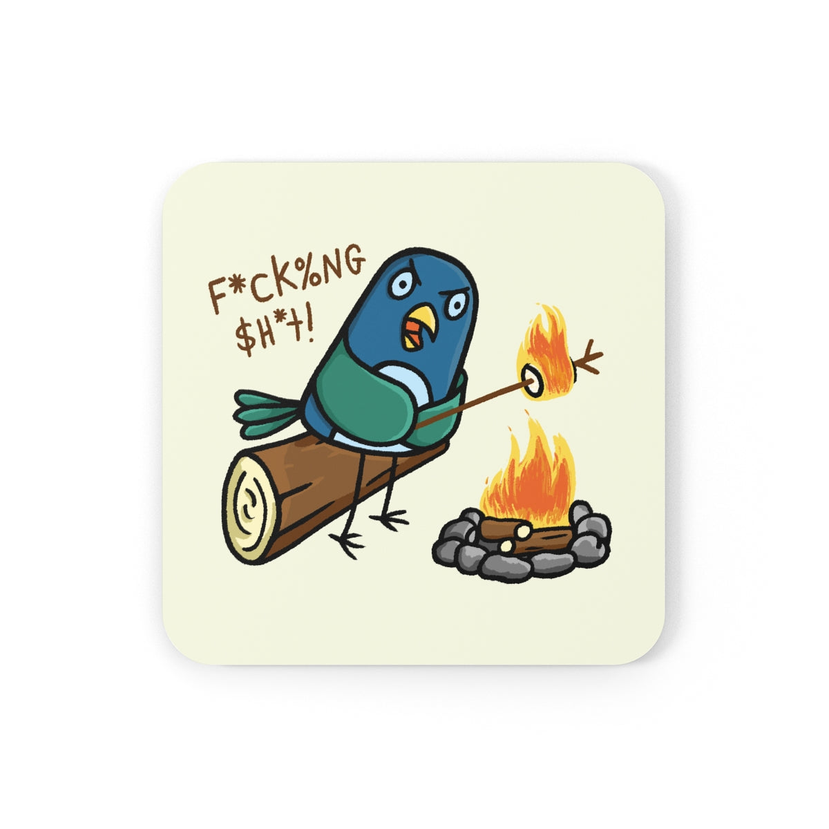 Fucking Shit Cork Coaster