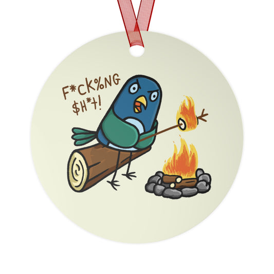 Fucking Shit Metal Ornament