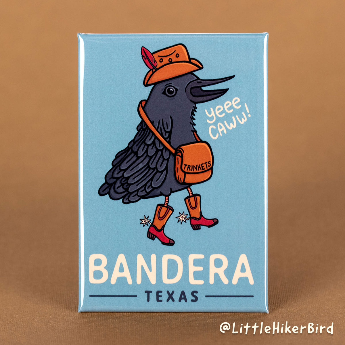 FRIDGE MAGNET - Bandera, Texas - YeeCaw Bird
