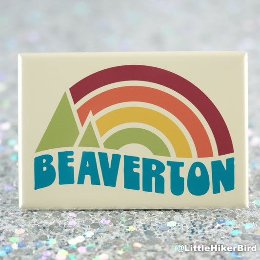 Beaverton Fridge Magnet - Vintage Sunset