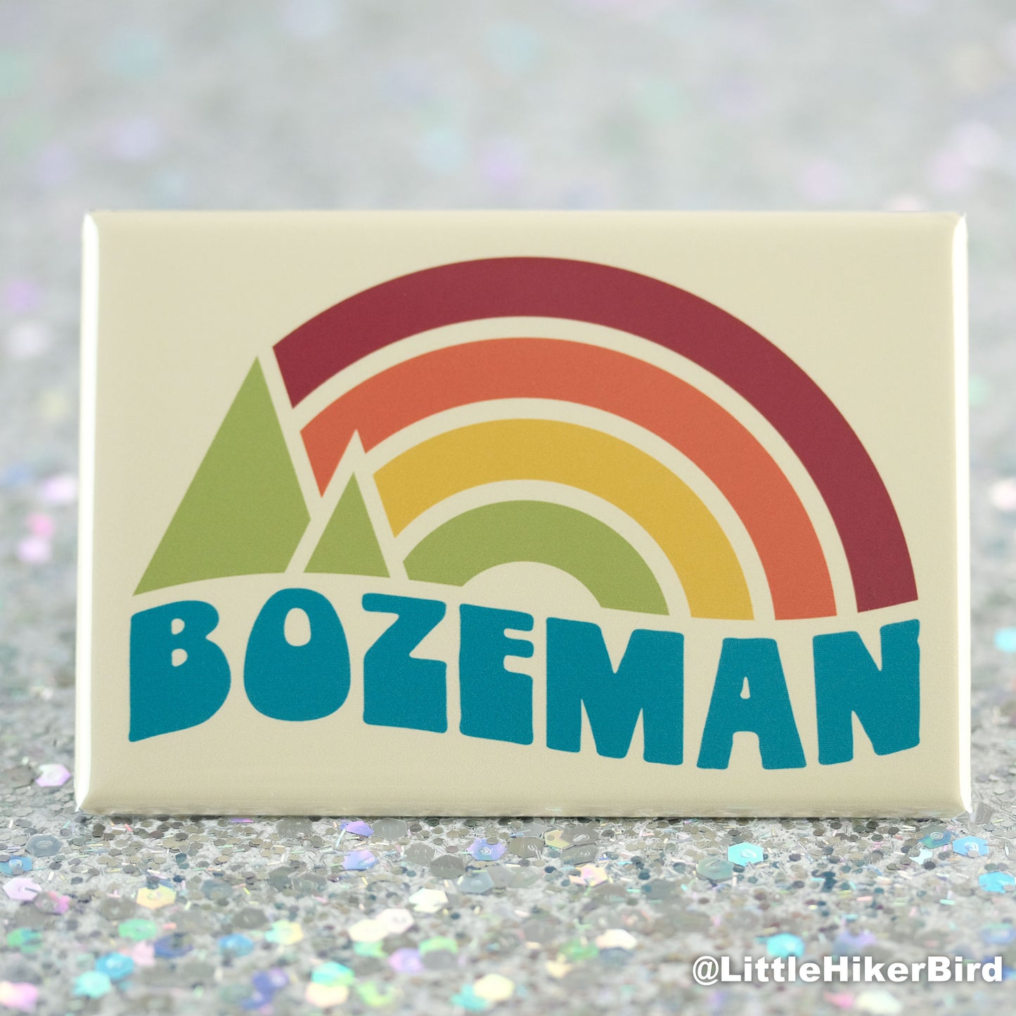 Bozeman Fridge Magnet - Vintage Sunset