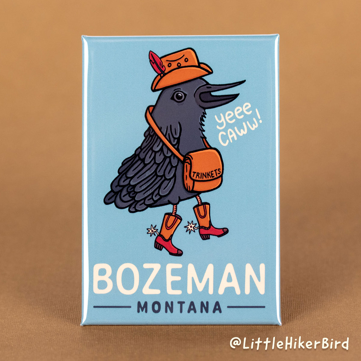 FRIDGE MAGNET - Bozeman, Montana - YeeCaw Bird