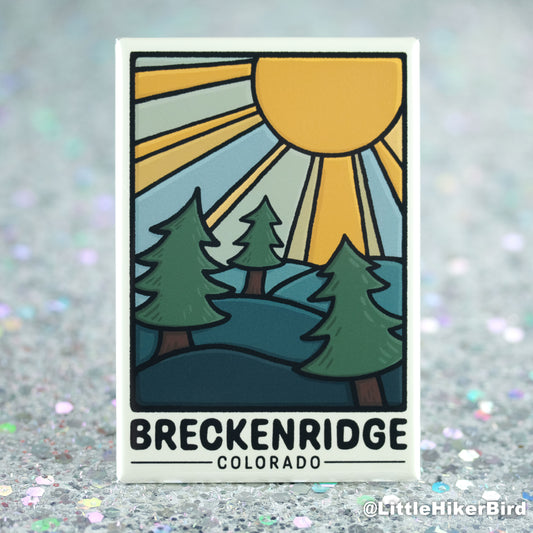Breckenridge, Colorado - Fridge Magnet - Trees