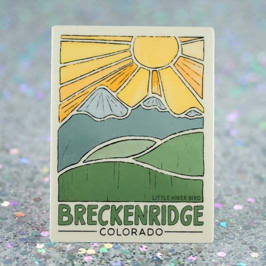 Breckenridge - Mountain Sketch - Vinyl Sticker