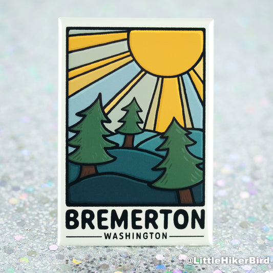 Bremerton, Washington - Fridge Magnet - Trees