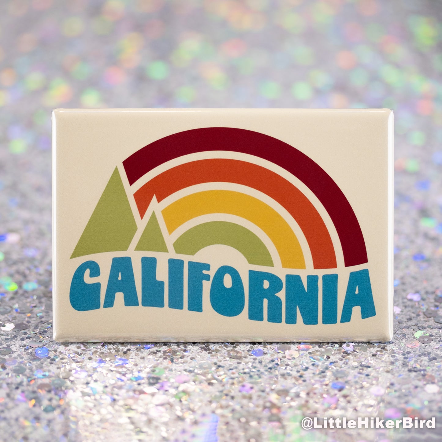 California Fridge Magnet - Vintage Sunset