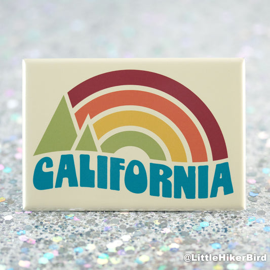 California Fridge Magnet - Vintage Sunset