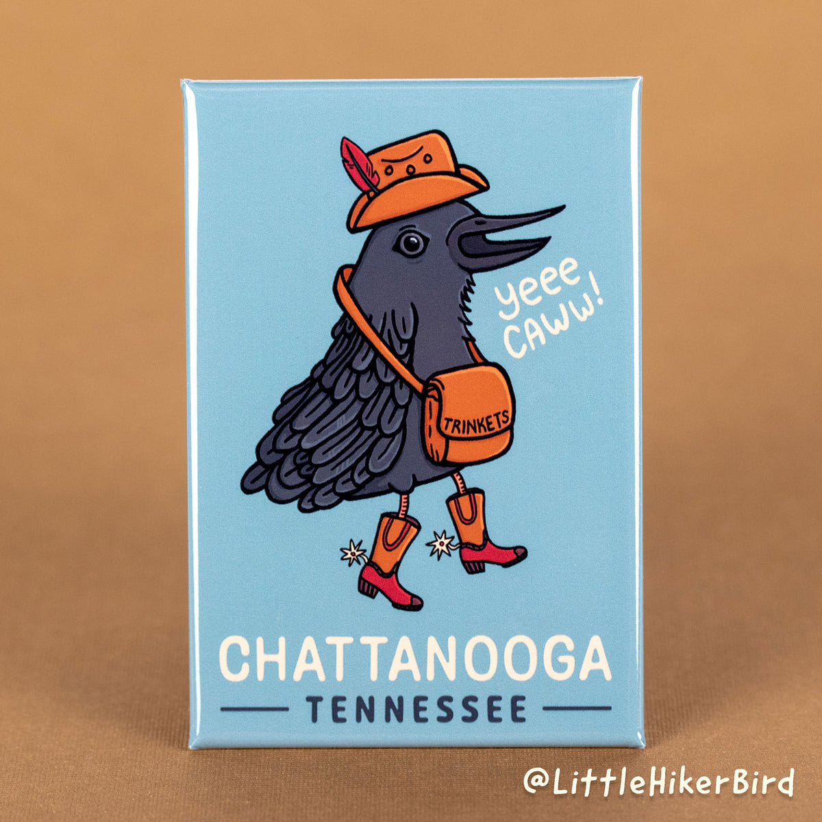 FRIDGE MAGNET - Chattanooga, Tennessee - YeeCaw Bird