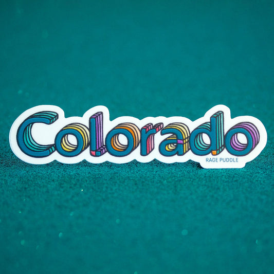 Colorado Colorful 3D type Vinyl Sticker