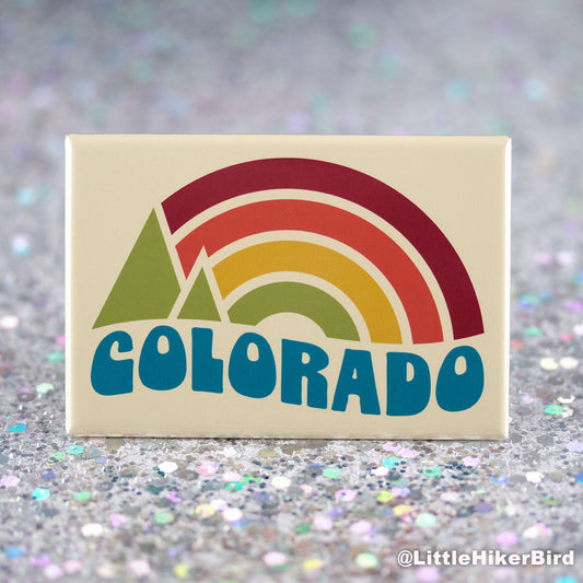 Colorado Fridge Magnet - Vintage Sunset