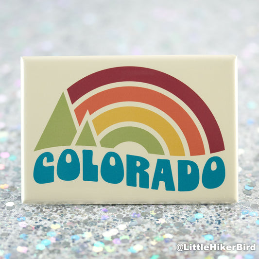 Colorado Fridge Magnet - Vintage Sunset