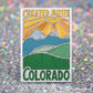 Crested Butte, Colorado Fridge Magnet - Mountain Sketch