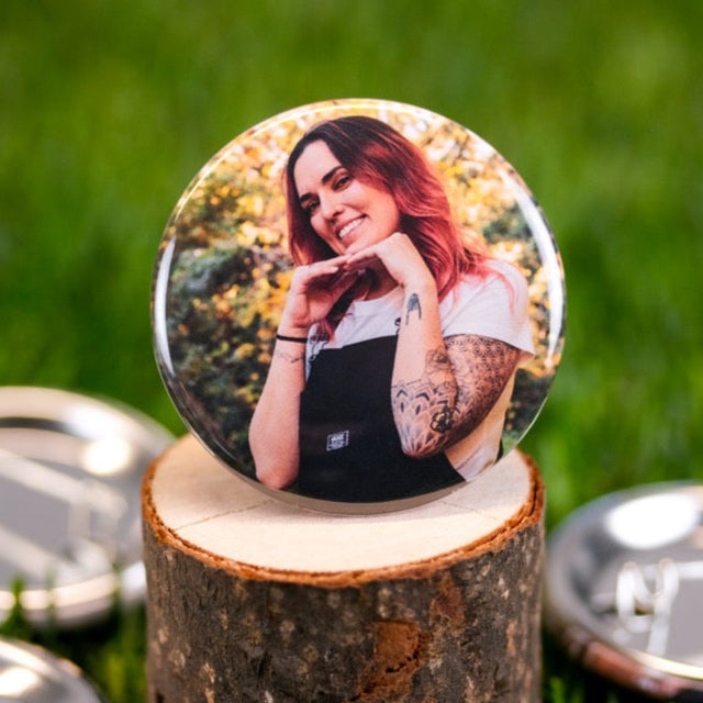 6 Custom Photo Button Pins