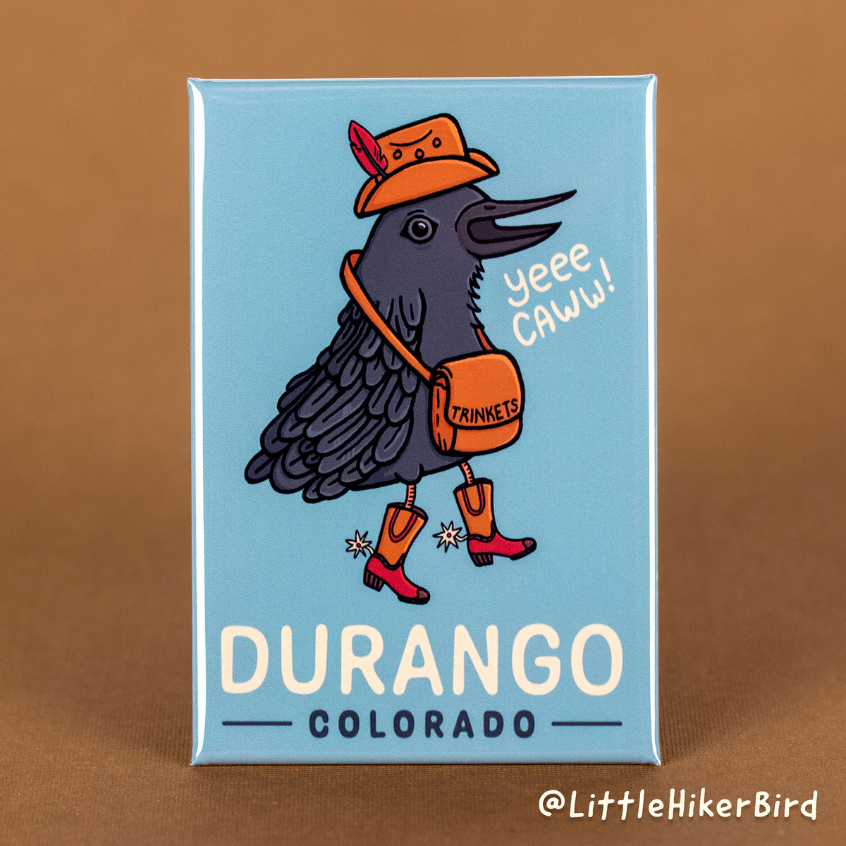 FRIDGE MAGNET - Durango, Colorado - YeeCaw Bird