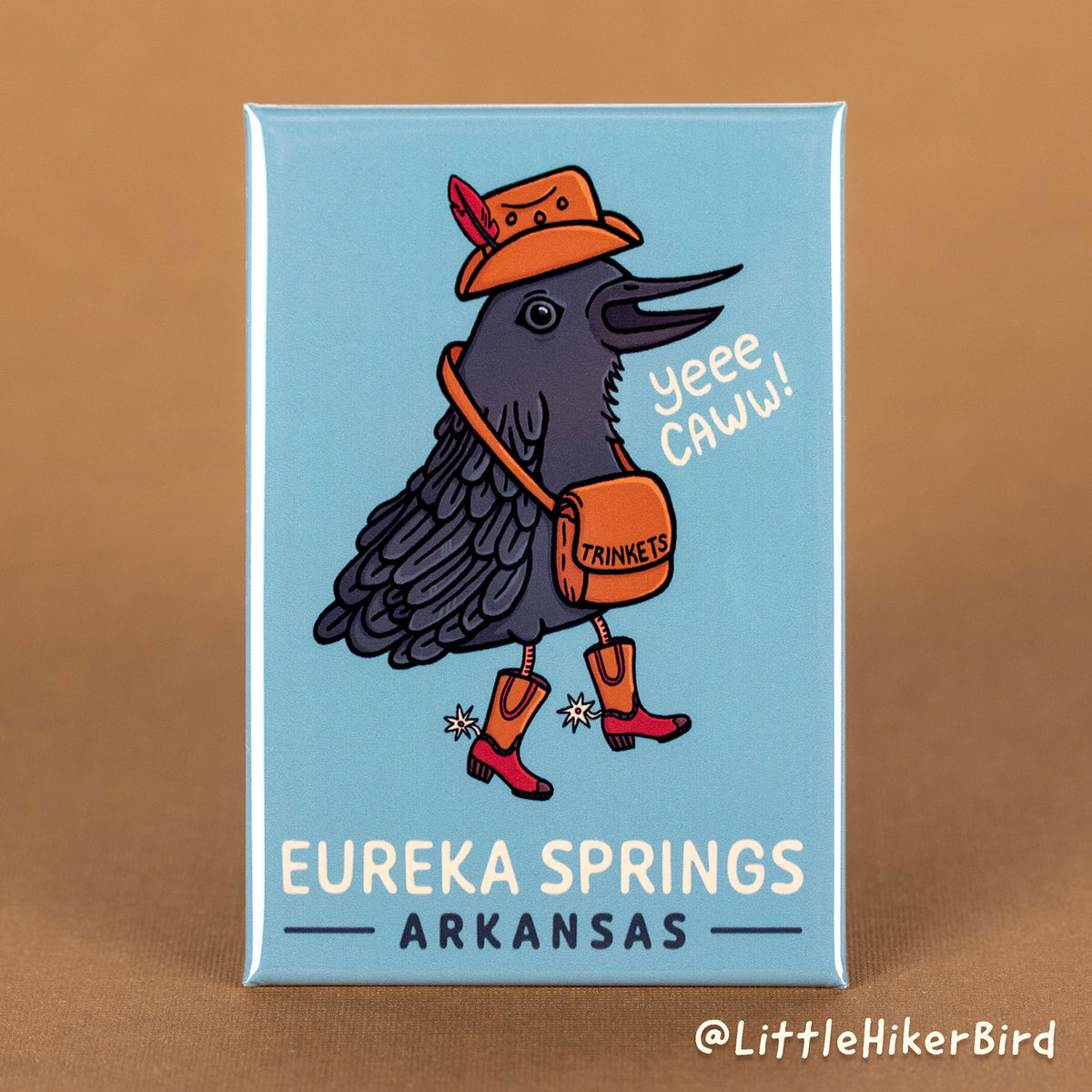 FRIDGE MAGNET - Eureka Springs, Arkansas - YeeCaw Bird
