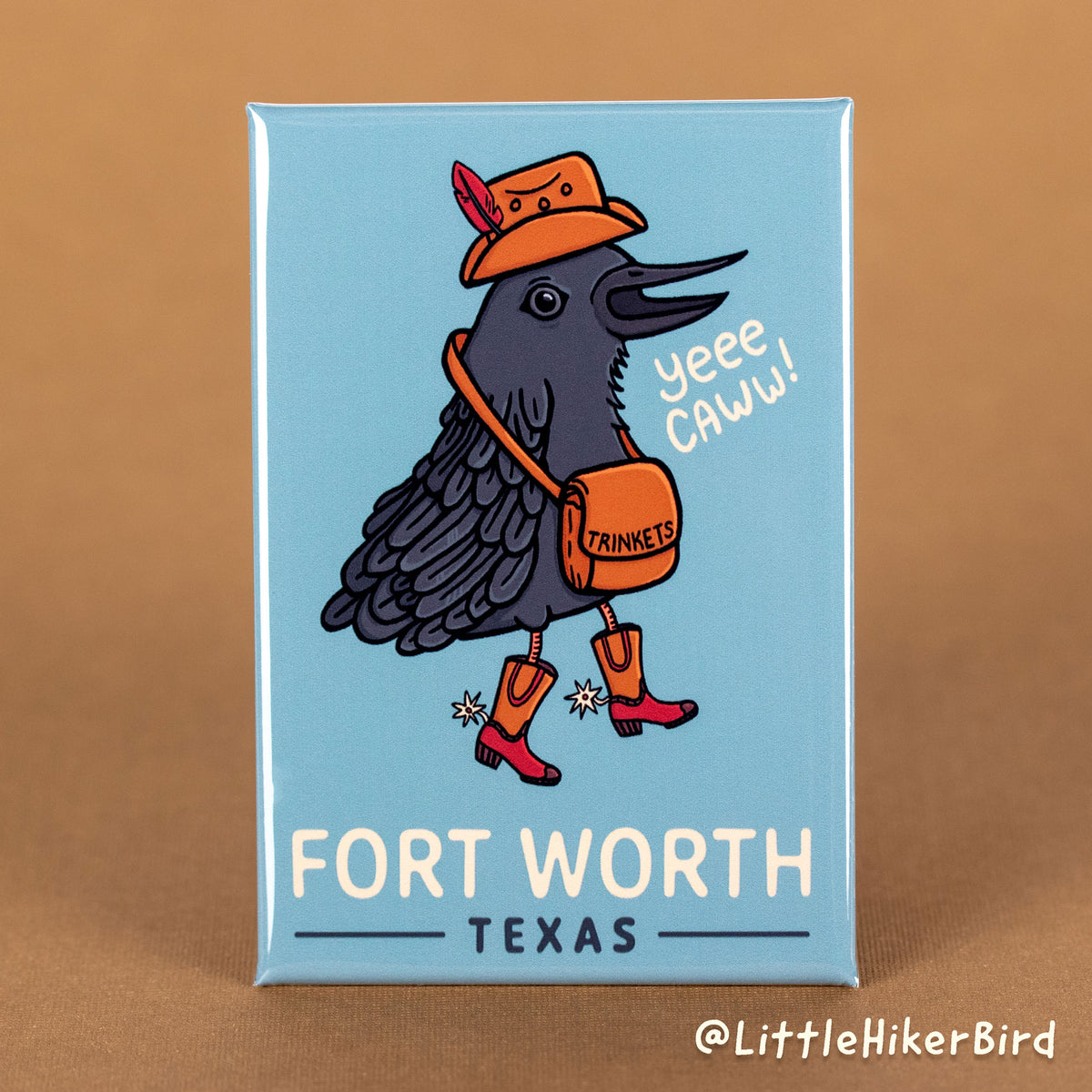 FRIDGE MAGNET - Fort Worth, Texas - YeeCaw Bird