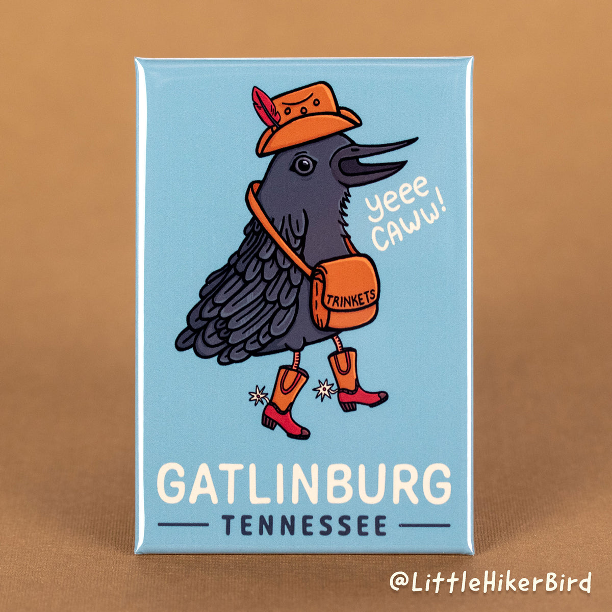 FRIDGE MAGNET - Gatlinburg, Tennessee - YeeCaw Bird