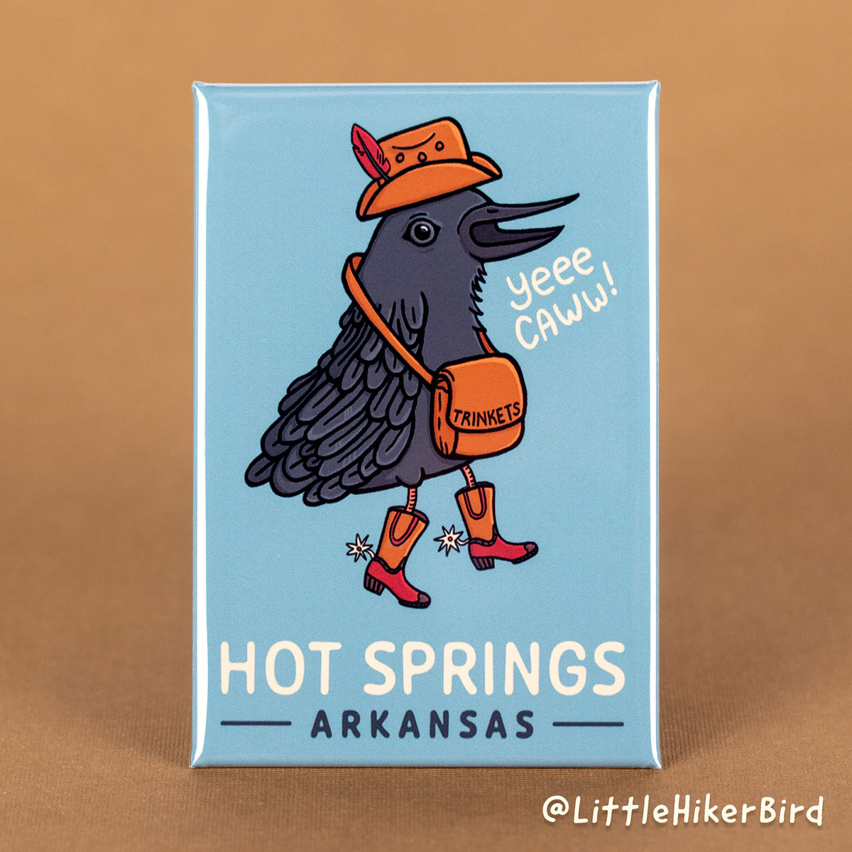 FRIDGE MAGNET - Hot Springs, Arkansas - YeeCaw Bird