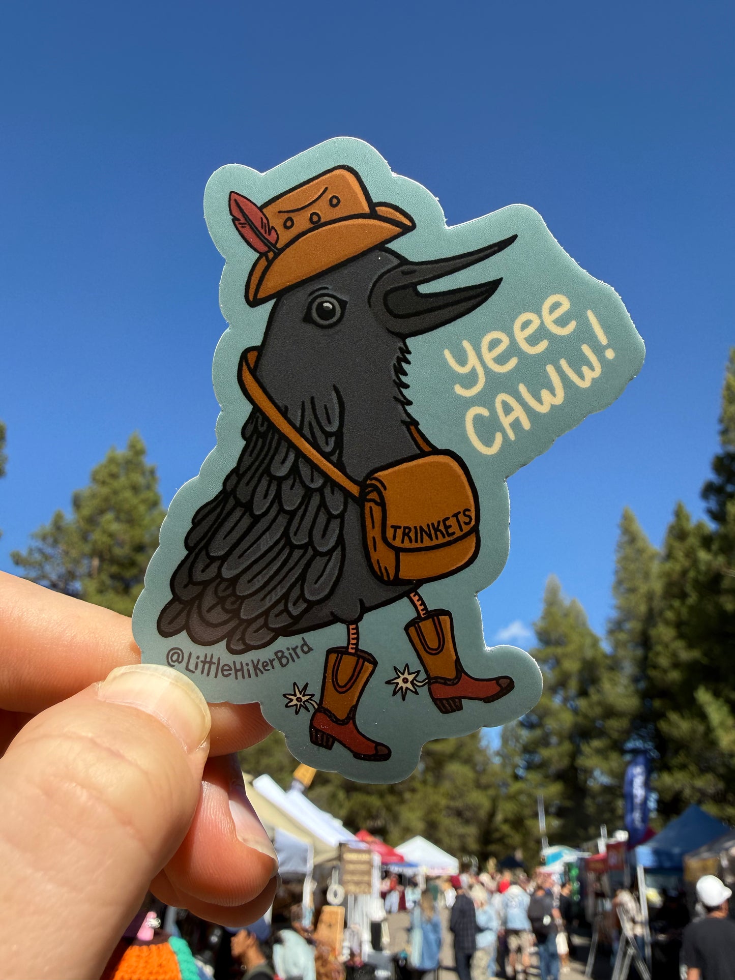 VINYL STICKER - YeeCaw! Cowboy Bird