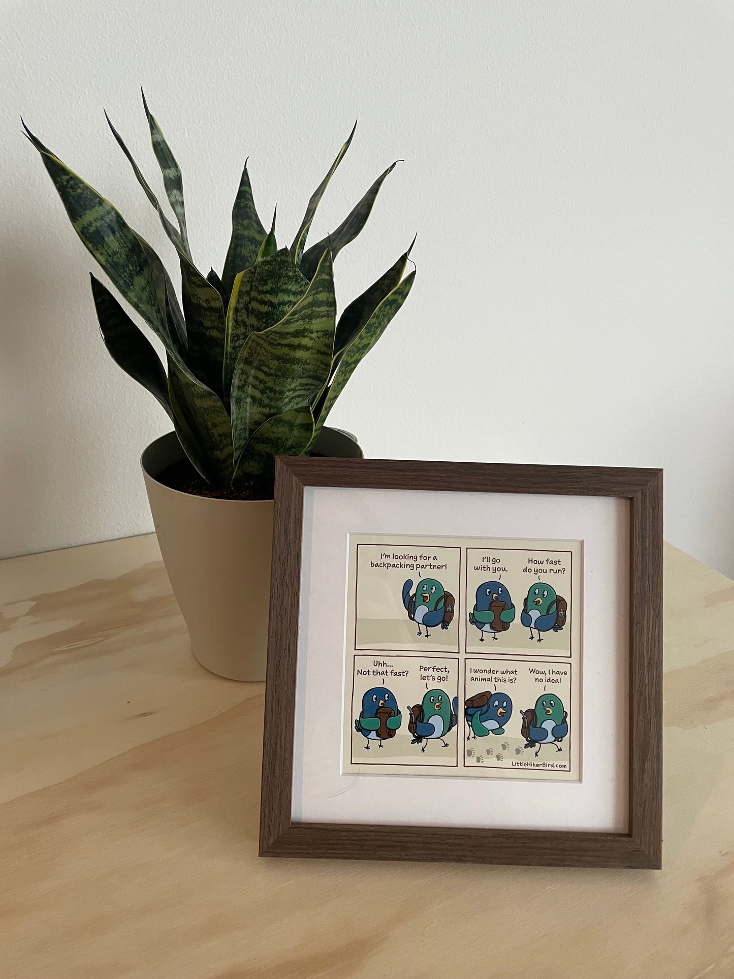 Backpacking Partner - Framed Comic Print