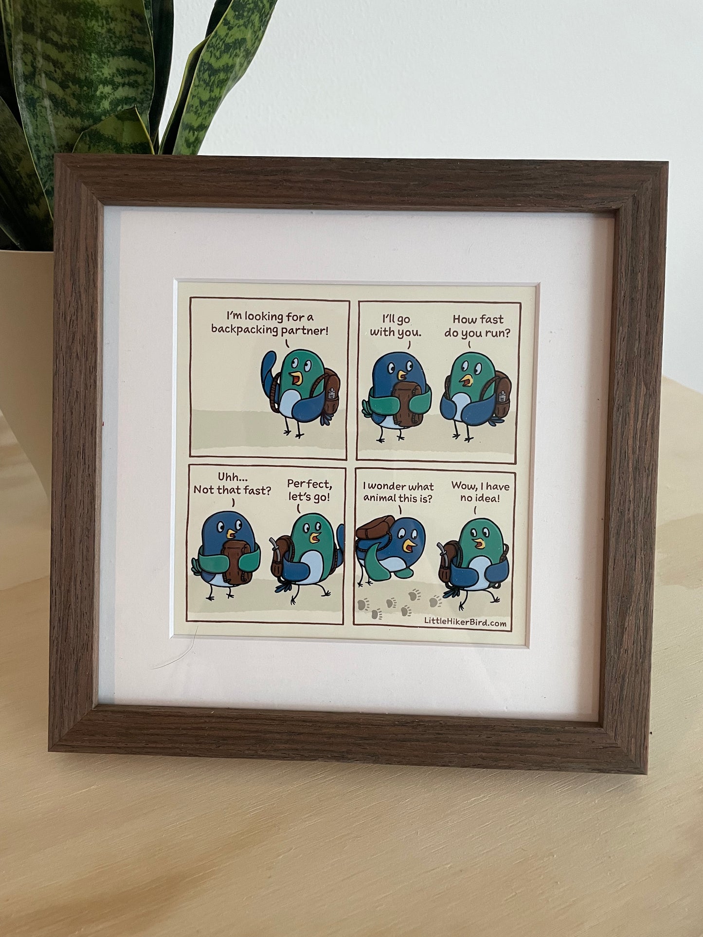 Backpacking Partner - Framed Comic Print