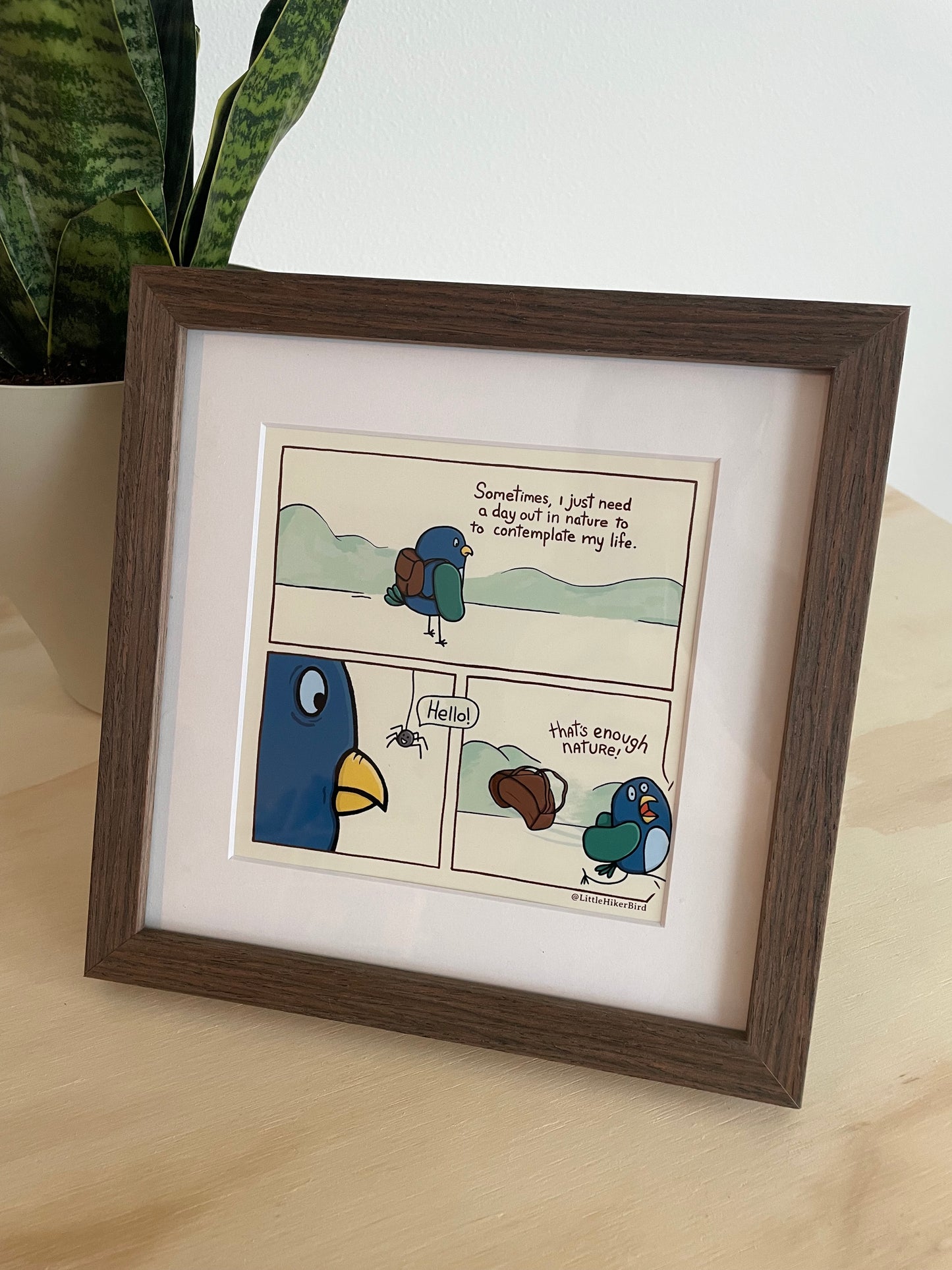 That's Enough Nature - Framed Comic Print