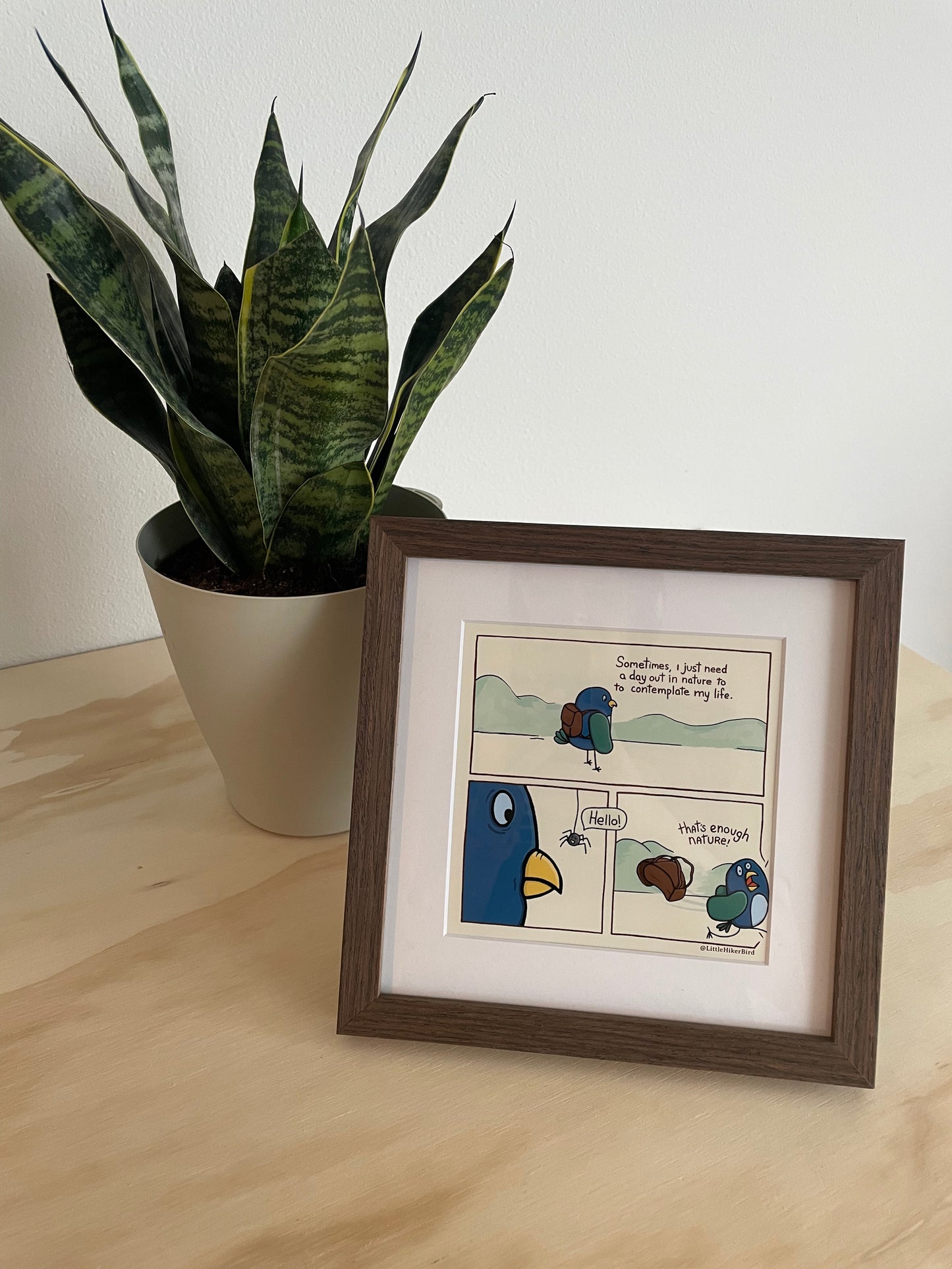 That's Enough Nature - Framed Comic Print
