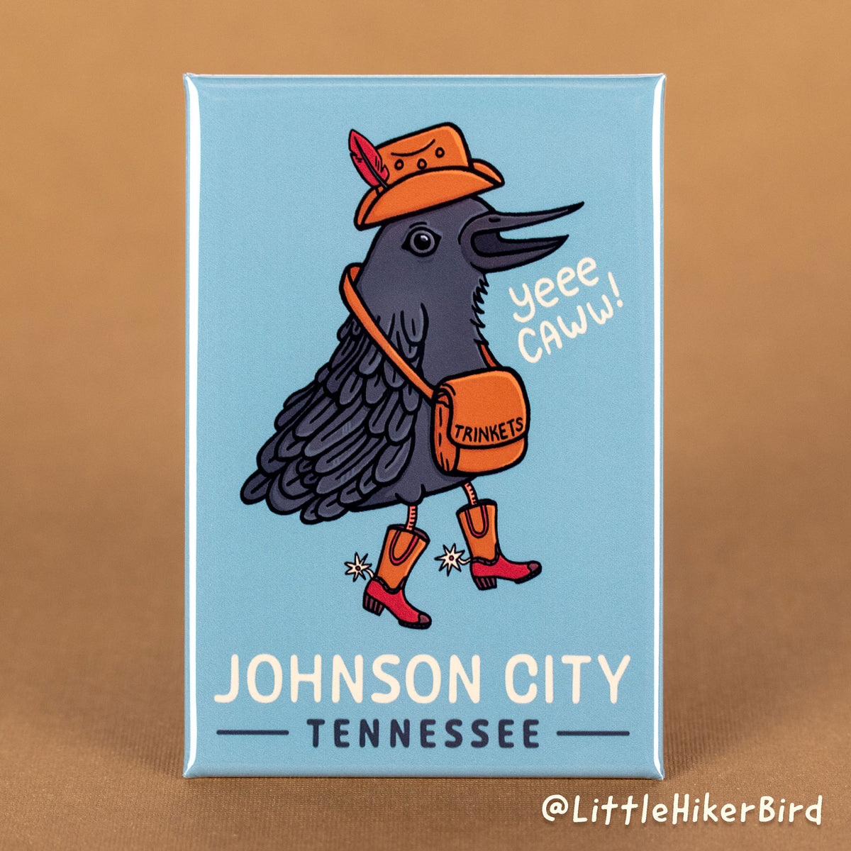 FRIDGE MAGNET - Johnson City, Tennessee - YeeCaw Bird