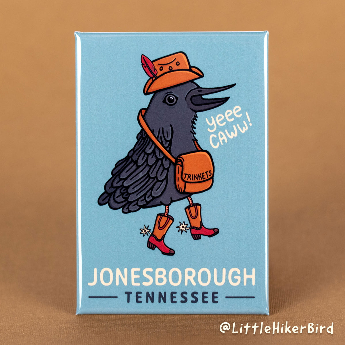 FRIDGE MAGNET - Jonesborough, Tennessee - YeeCaw Bird