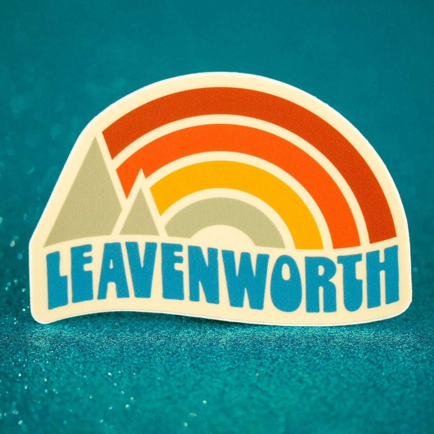 Leavenworth Rainbow Sunset Vinyl Sticker