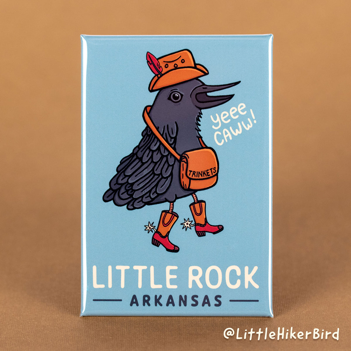 FRIDGE MAGNET - Little Rock, Arkansas - YeeCaw Bird