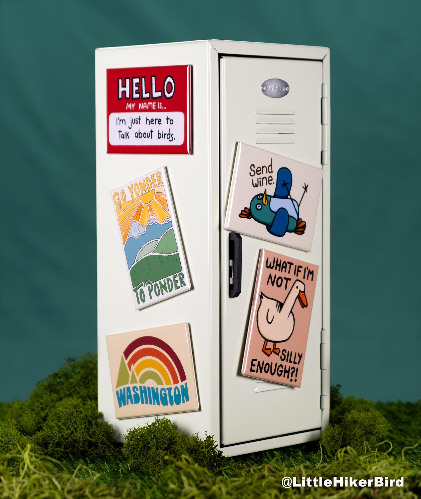 FRIDGE MAGNET - Hello my name is SILLY GOOSE