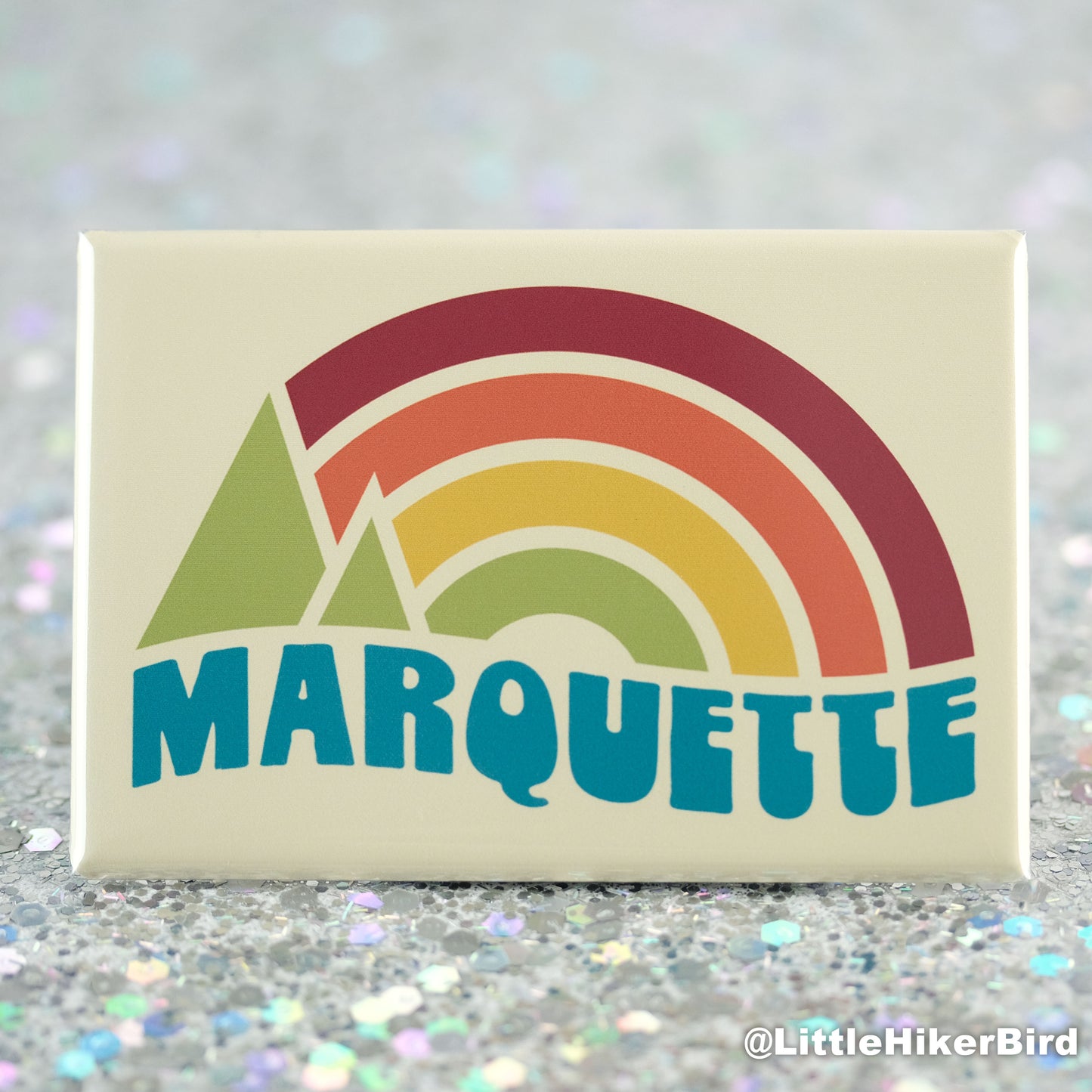 Marquette Fridge Magnet - Vintage Sunset