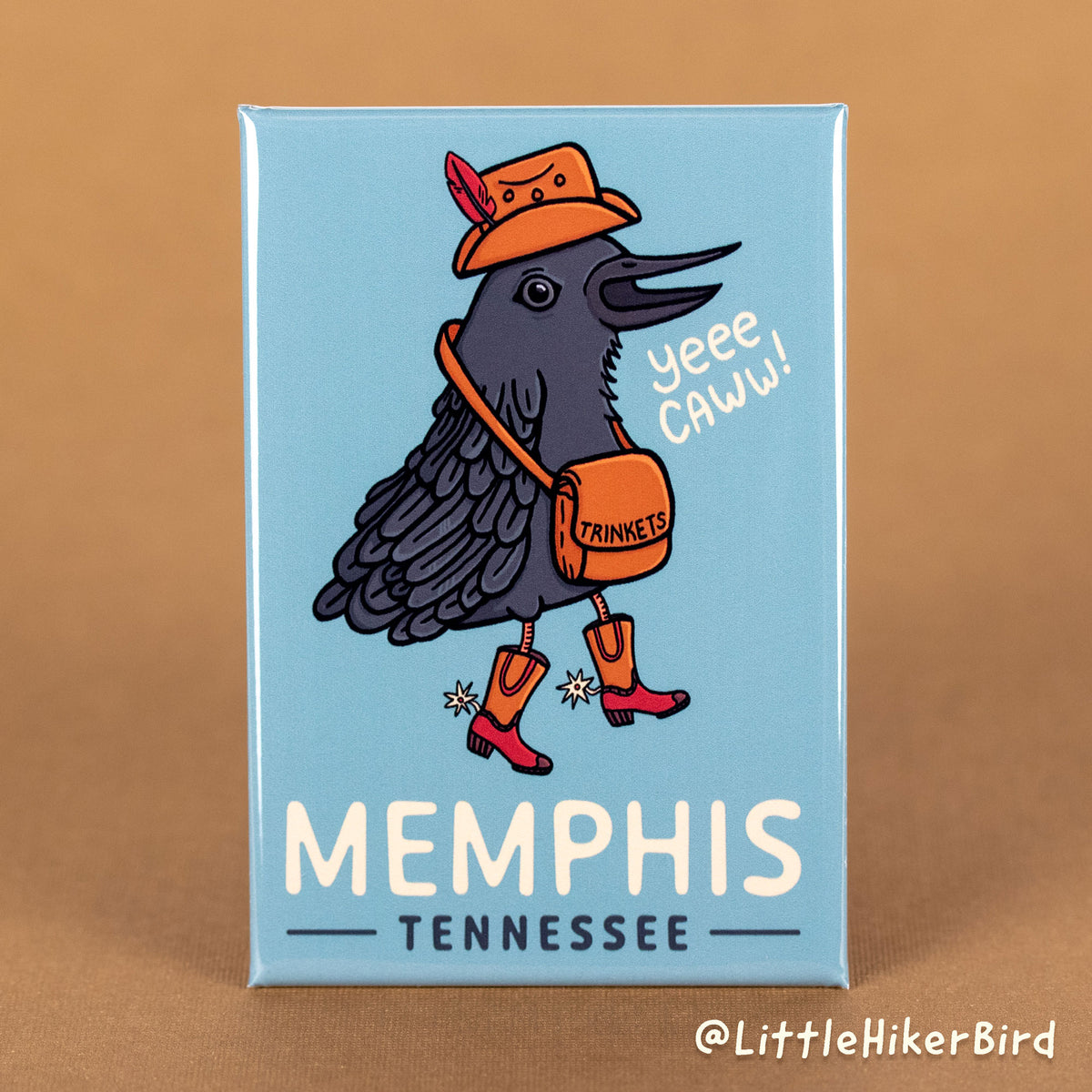 FRIDGE MAGNET - Memphis, Tennessee - YeeCaw Bird