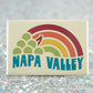 Napa Valley Fridge Magnet - Vintage Sunset Grapes
