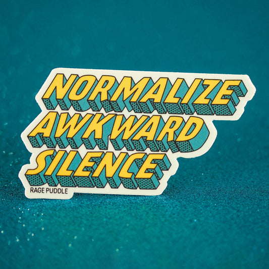 Awkward Silence Vinyl Sticker