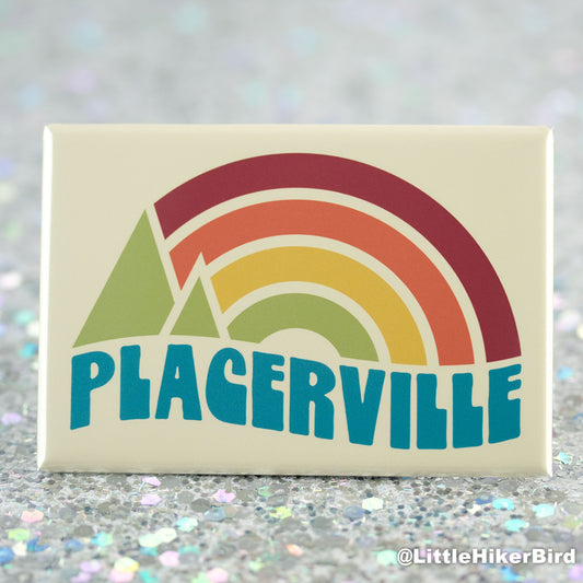 Placerville Fridge Magnet - Vintage Sunset