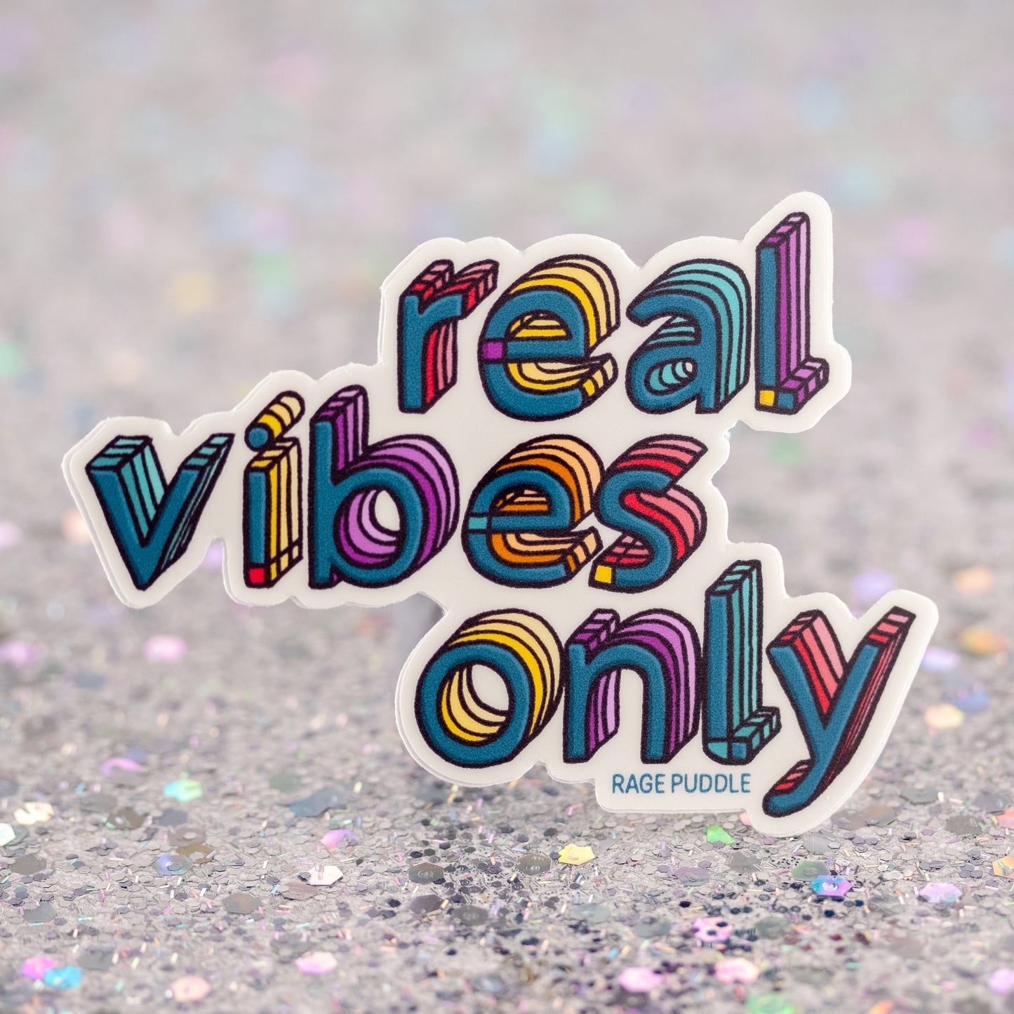 Real Vibes Only Sticker