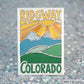 Ridgway Fridge Magnet - Mountain Sketch