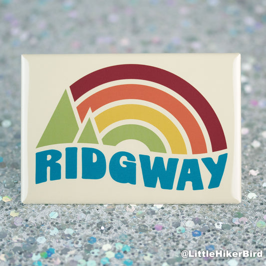 Ridgway, Colorado Fridge Magnet - Vintage Sunset